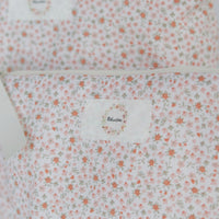 Sac à cosmétiques - Fleurs orangées