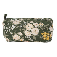 Sac à cosmétiques - Fleurs vert kaki