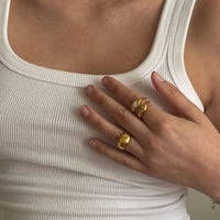 Bague - Fondue scintillante
