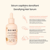 Sérum capillaire densifiant avec peptides et racine de maca