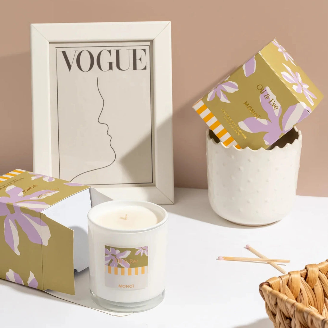 Bougie de soya - Monoï