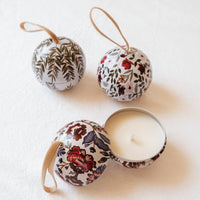 Bougie ornement de Noël - Canneberge épicée