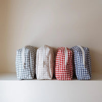 Pochette matelassée en coton biologique - Collection Vichy