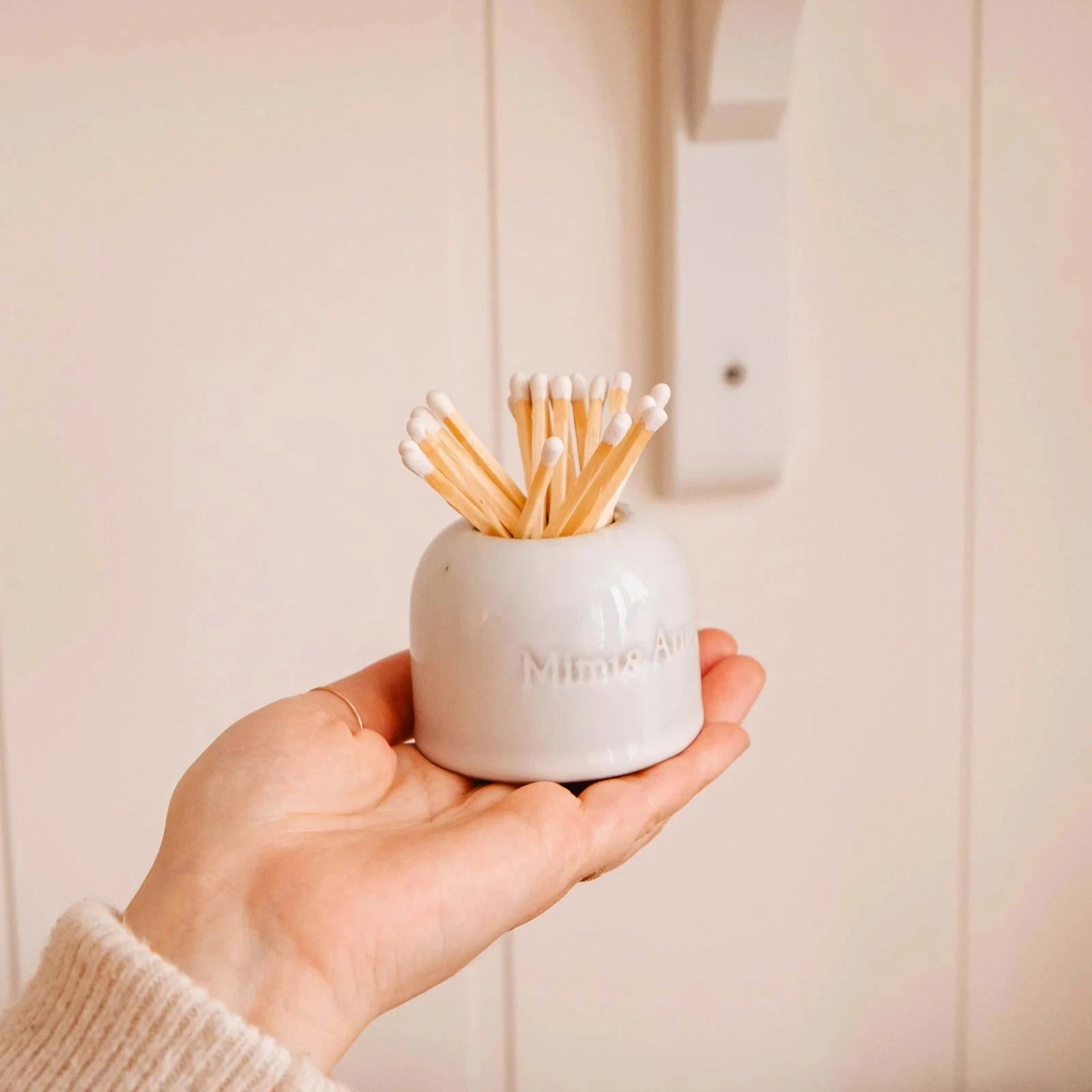 Yasgok Lot De 2 Supports D'allumettes En Céramique Avec Bâton