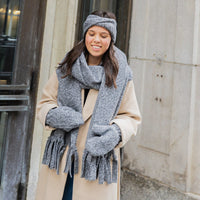 Foulard en molleton - Gris