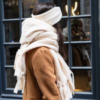Foulard en molleton - Crème