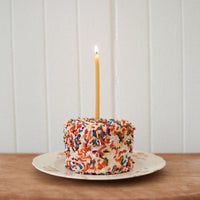 Bougie d'anniversaire en cire d'abeille