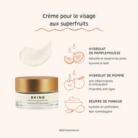 Crème visage aux superfruits