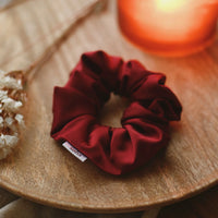 Chouchou en satin - Rouge vin