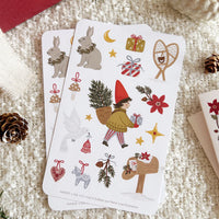 Feuille d'autocollants - Noël scandinave