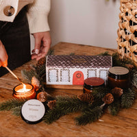 La petite boîte de bougies de Noël