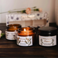 Ensemble de petites bougies - Jardin secret