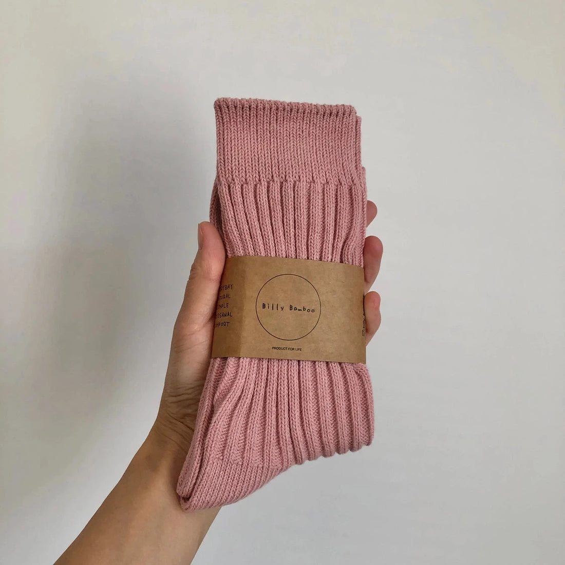 Chaussettes côtelées hautes en coton