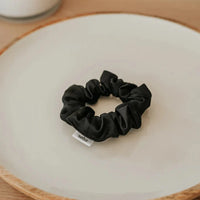 Chouchou en satin - Noir