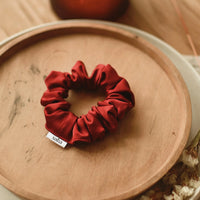 Chouchou en satin - Rouge vin