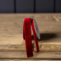 Ruban en velours - Rouge