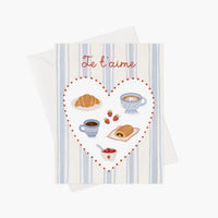 Carte de souhaits - Déjeuner des amoureux