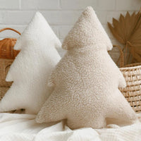 Coussin sapin en sherpa