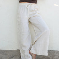 Pantalon en lin Malendure - Blé