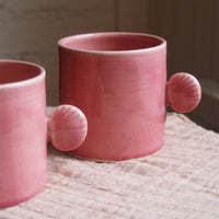 Tasse anse coquillage - Rose