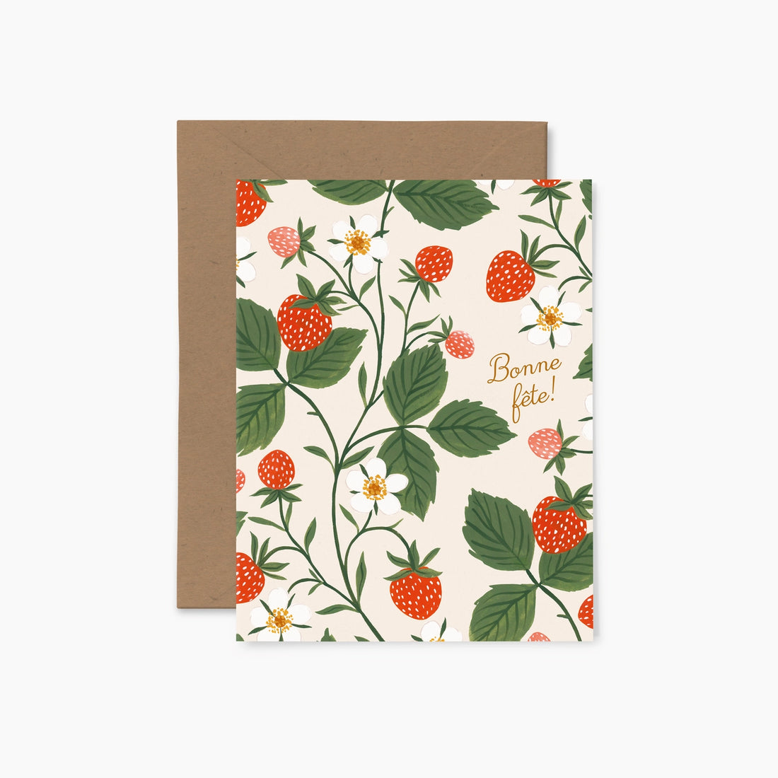 Carte de souhaits - Fraises Bonne fête