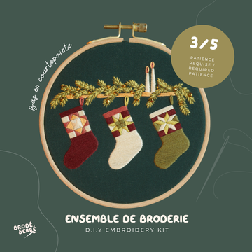 Ensemble de broderie - Bas en courtepointe