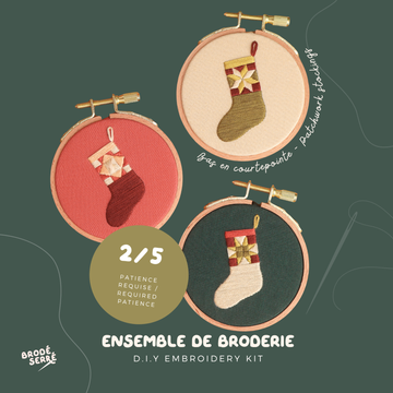 Ensemble de broderie - Trio Bas en courtepointe