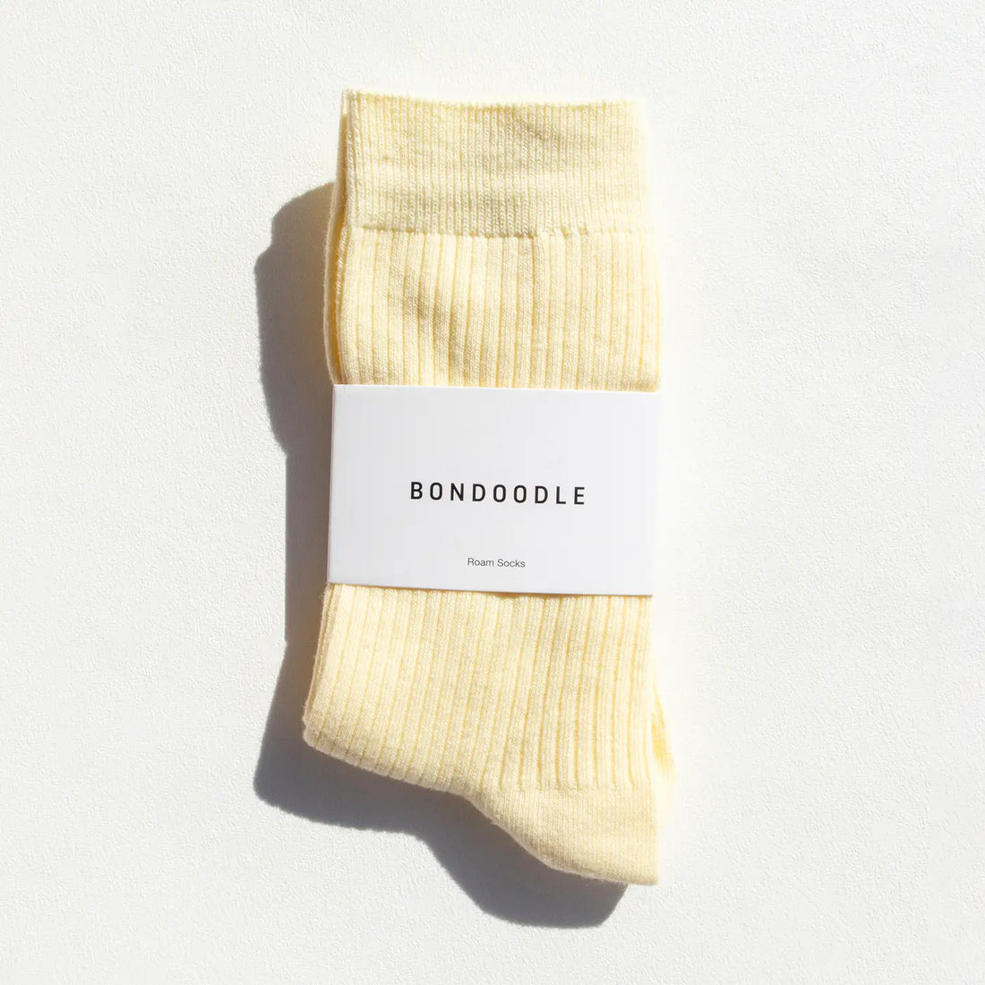 Chaussettes côtelées en coton peigné