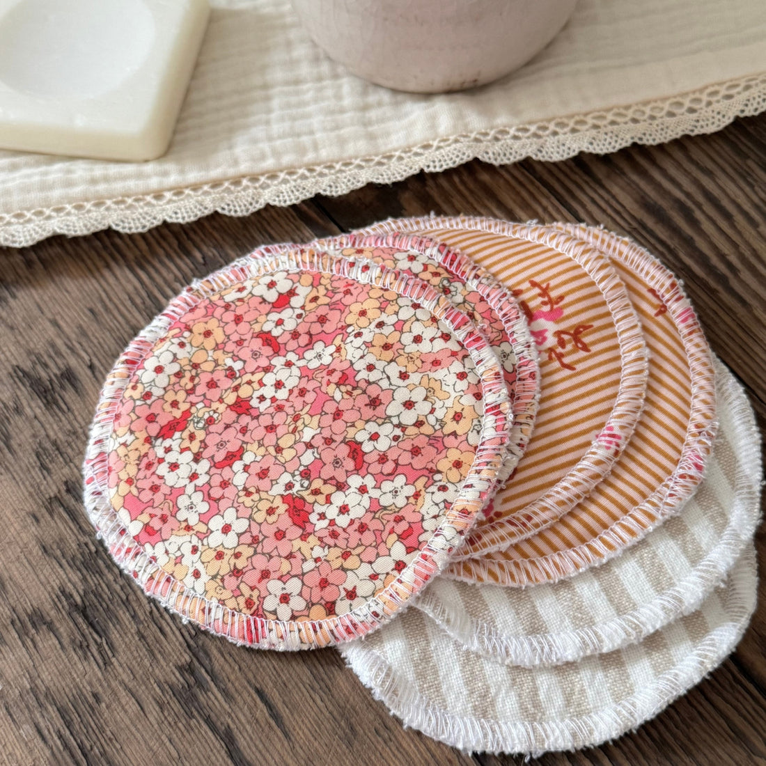 Ensemble de lingettes démaquillantes réutilisables
