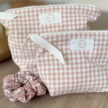 Sac à cosmétiques - Vichy rose