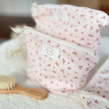 Sac à cosmétiques - Crème à la rose