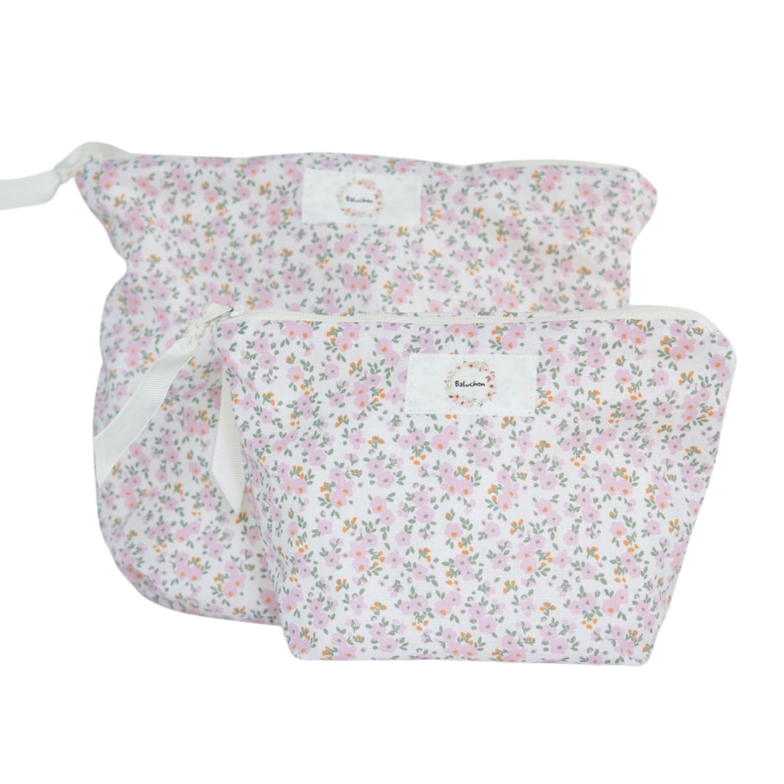 Sac à cosmétiques - Fleurs violettes