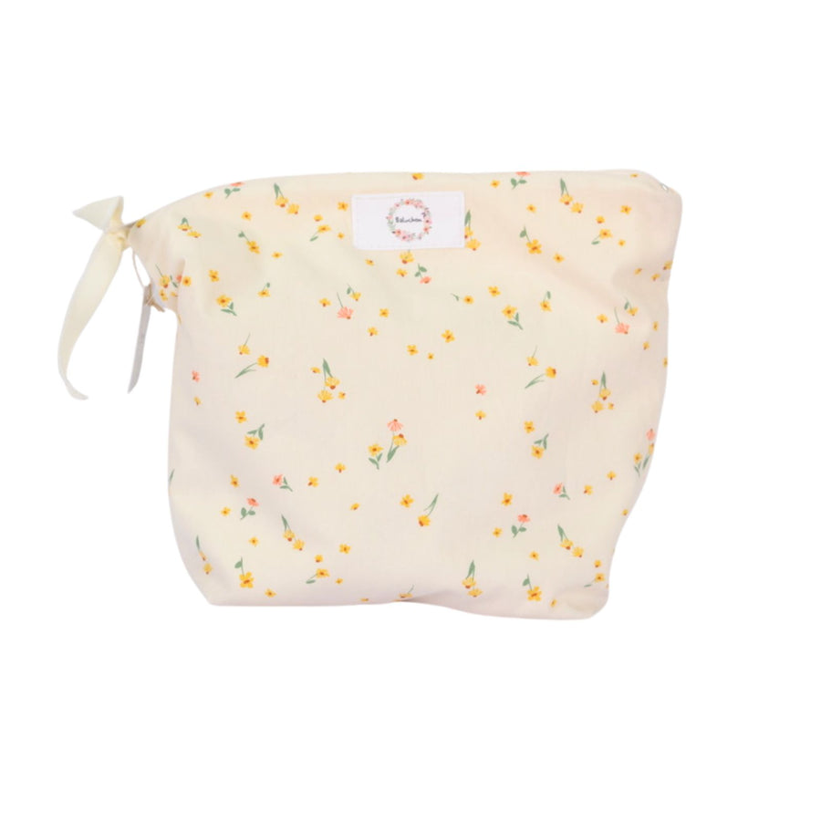 Sac à cosmétiques - Fleurs jaunes