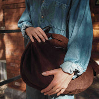 Sac croissant en corduroy