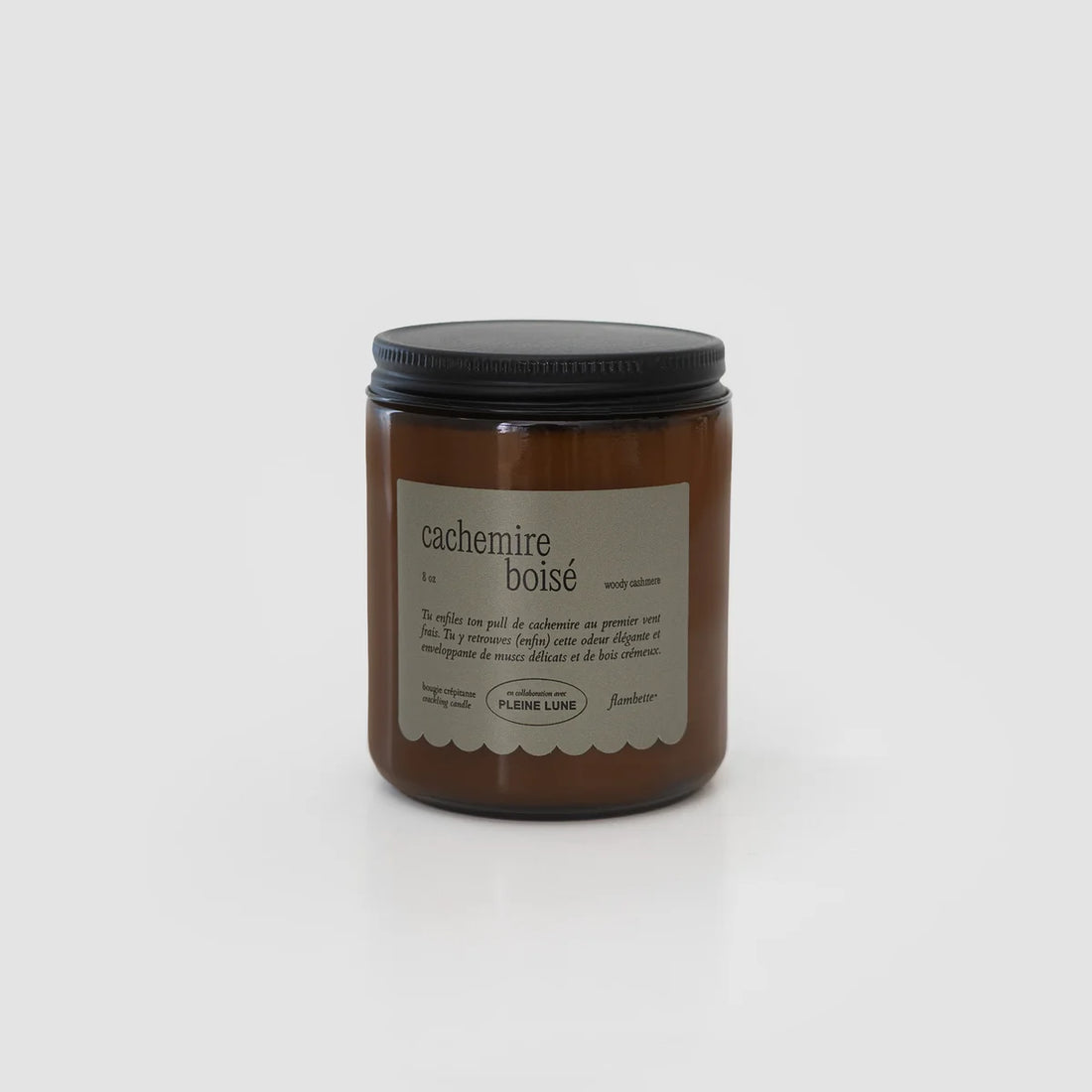Bougie de soya - Cachemire boisé