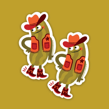 Autocollant - Cornichon Cowboy