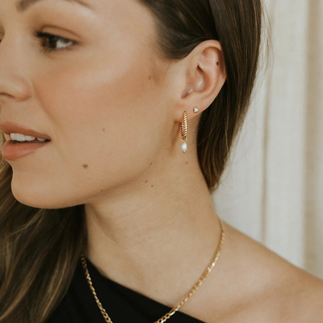 Boucles d'oreilles - Petites perles