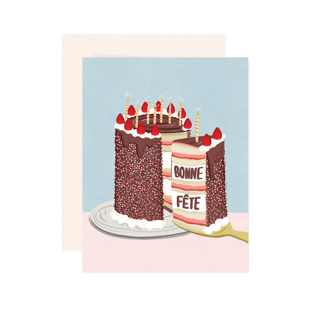 Carte de souhaits - Gâteau