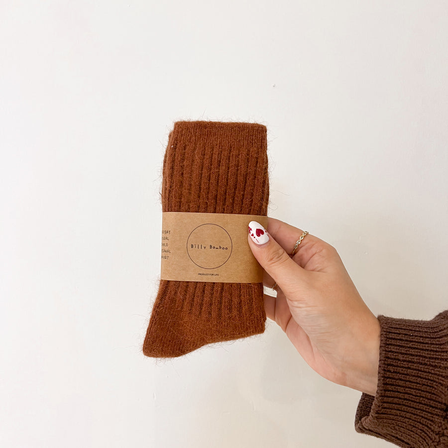 Chaussettes en laine Angora