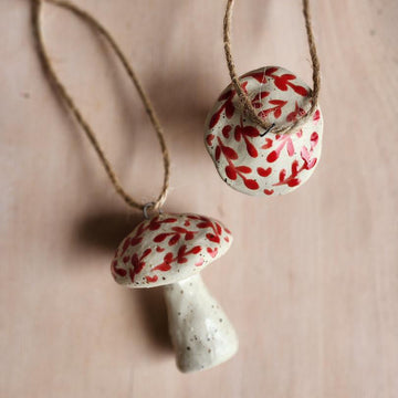 Ornement en céramique - Champignon