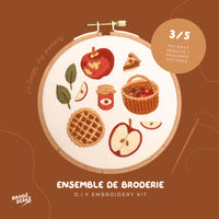Ensemble de broderie - Le temps des pommes