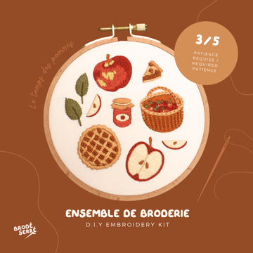 Ensemble de broderie - Le temps des pommes