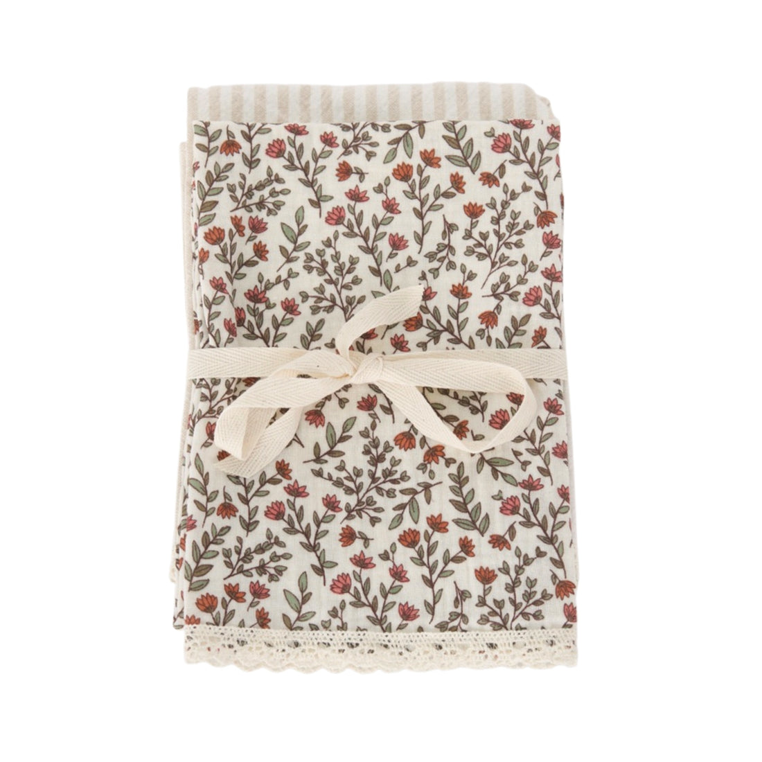 Linges à vaisselle en mousseline et coton