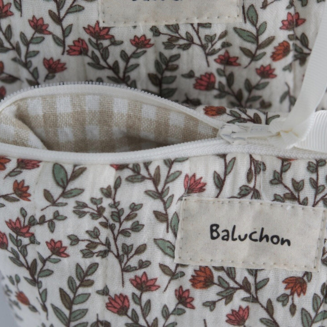 Sac à cosmétiques matelassé - Brise florale