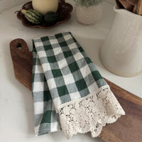 Linge à vaisselle à carreaux - Forêt