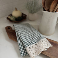 Linge à vaisselle à carreaux - Forêt