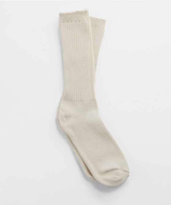 Les chaussettes en coton teint - Naturel