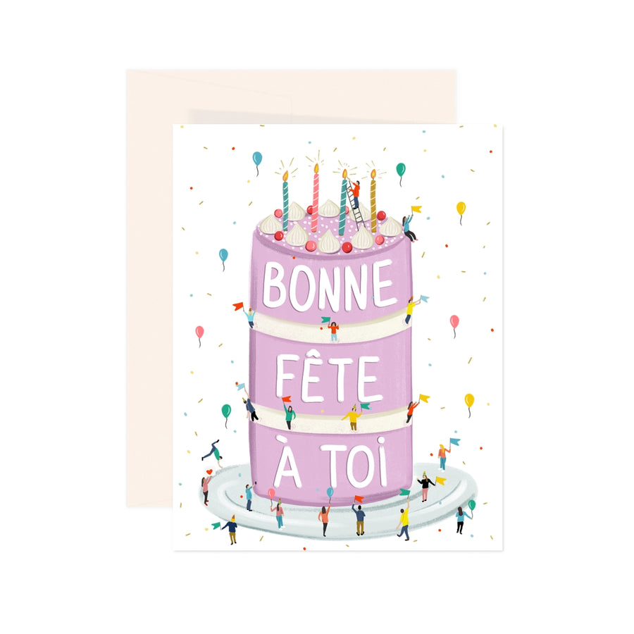 Carte de souhaits - Gâteau de fête