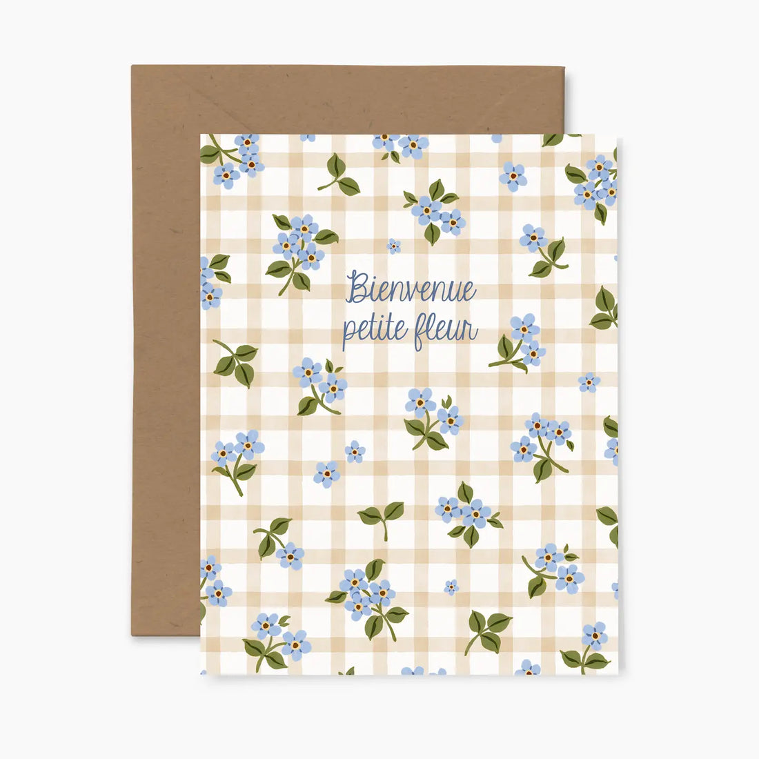Carte de souhaits - Bienvenue petite fleur