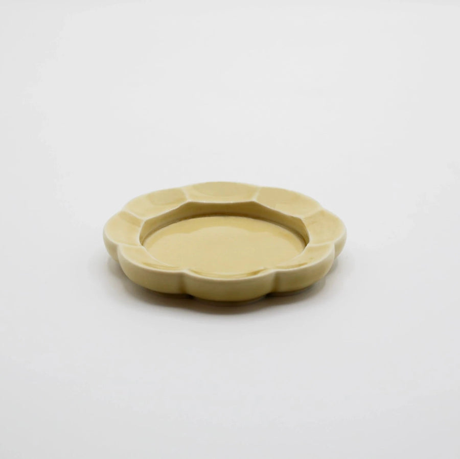 Assiette à encens - Jaune